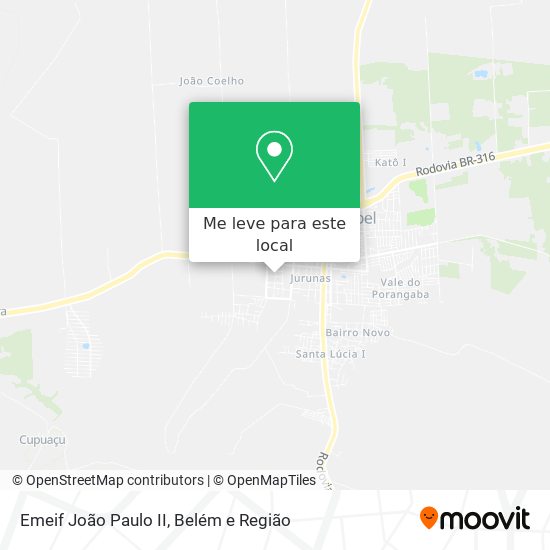 Emeif João Paulo II mapa