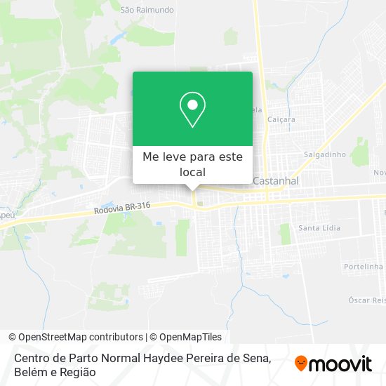 Centro de Parto Normal Haydee Pereira de Sena mapa