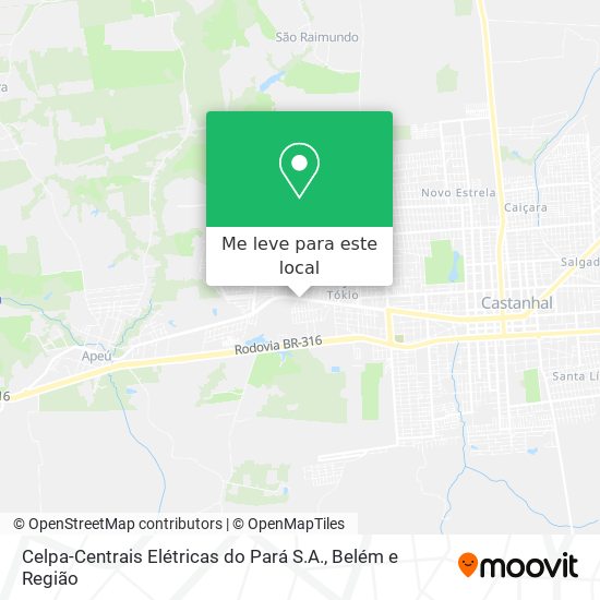 Celpa-Centrais Elétricas do Pará S.A. mapa