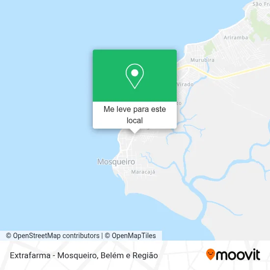 Extrafarma - Mosqueiro mapa