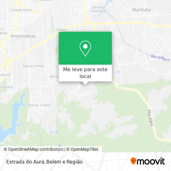 Estrada do Aurá mapa