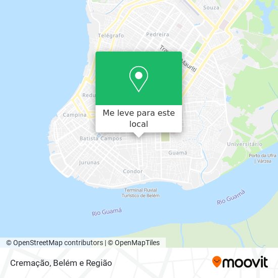 Cremação mapa
