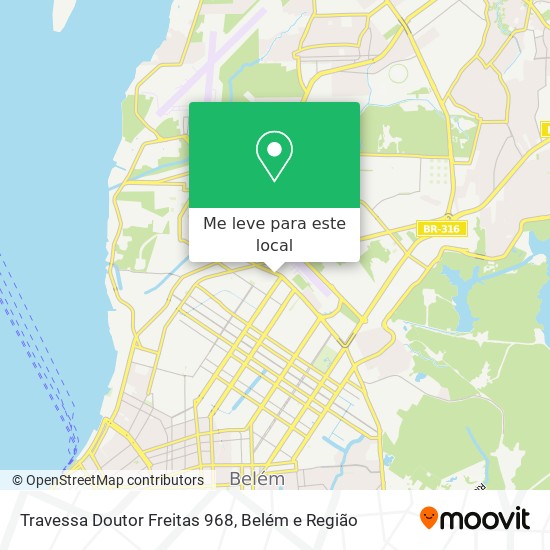 Travessa Doutor Freitas 968 mapa