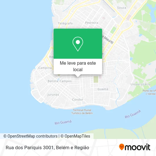 Rua dos Pariquis 3001 mapa