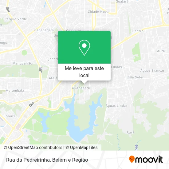 Rua da Pedreirinha mapa