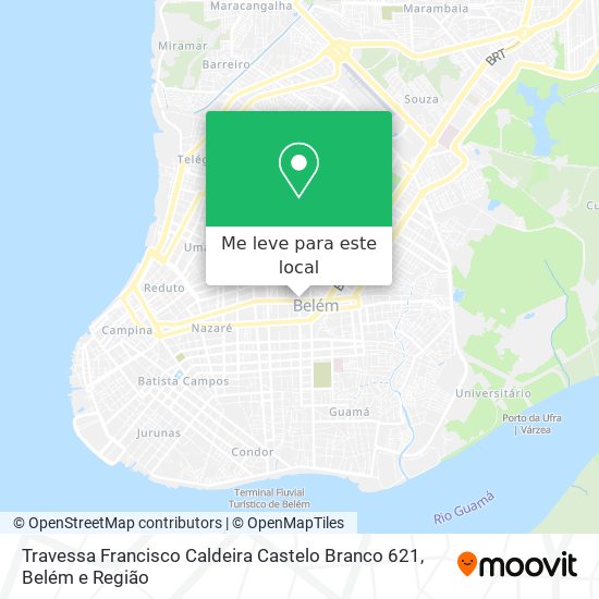 Travessa Francisco Caldeira Castelo Branco 621 mapa