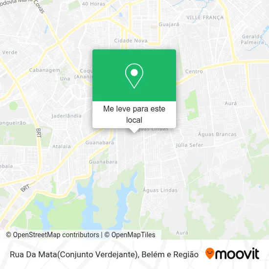 Rua Da Mata(Conjunto Verdejante) mapa