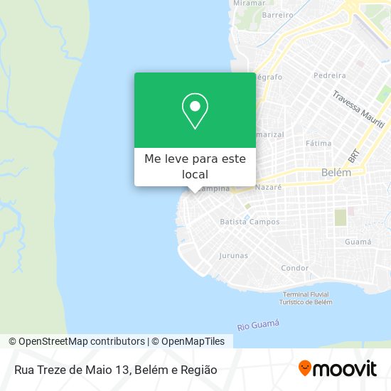 Rua Treze de Maio 13 mapa