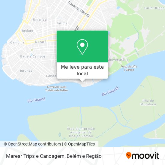 Marear Trips e Canoagem mapa