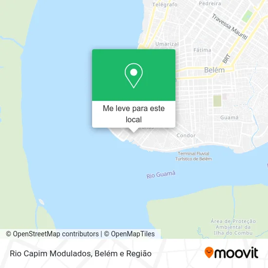 Rio Capim Modulados mapa