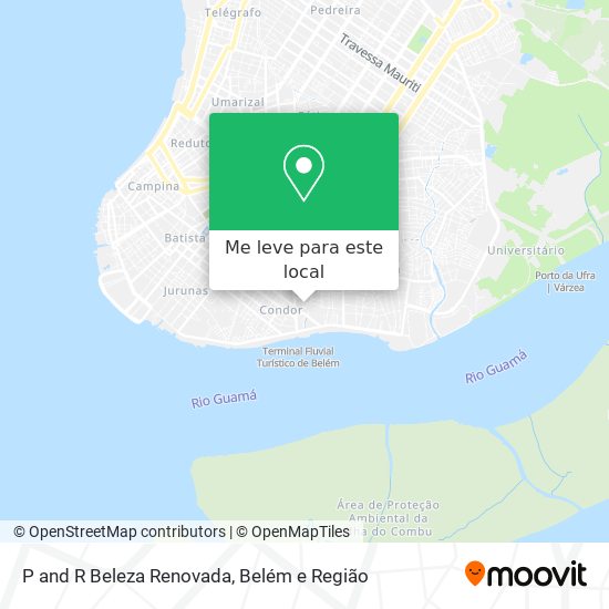 P and R Beleza Renovada mapa