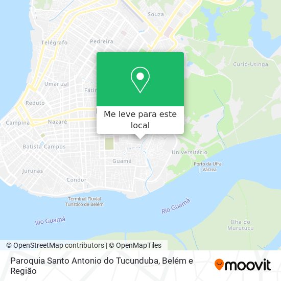 Paroquia Santo Antonio do Tucunduba mapa