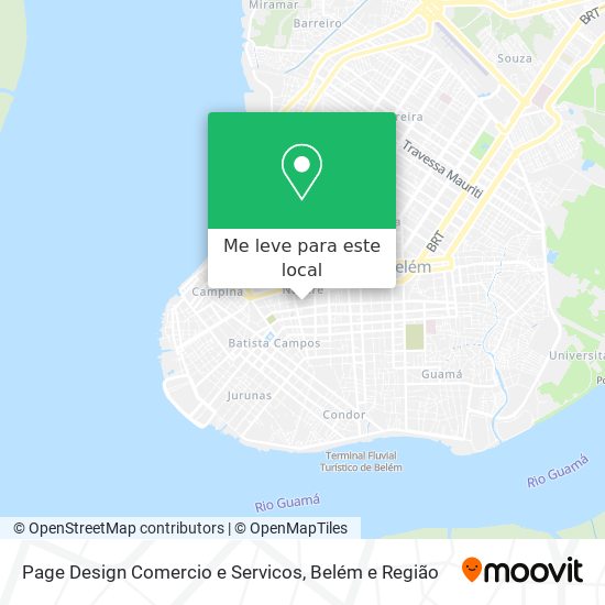 Page Design Comercio e Servicos mapa