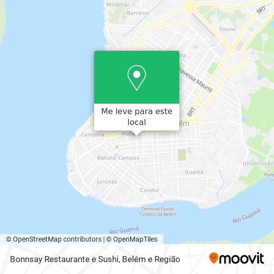 Bonnsay Restaurante e Sushi mapa