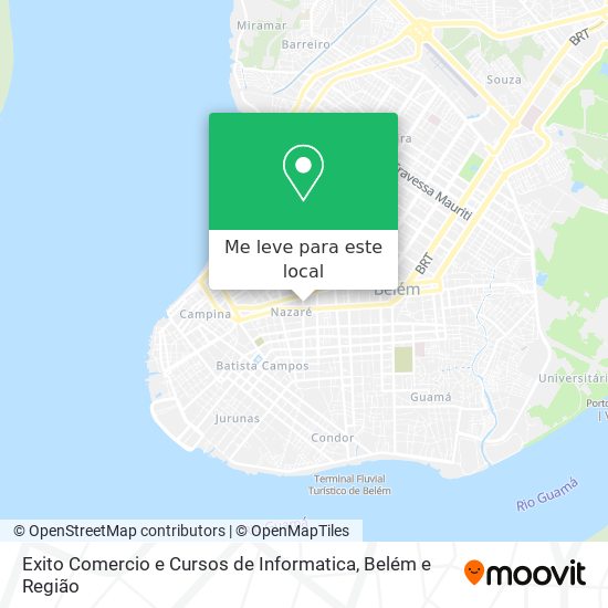 Exito Comercio e Cursos de Informatica mapa