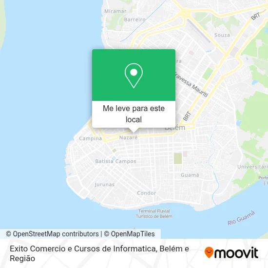 Exito Comercio e Cursos de Informatica mapa