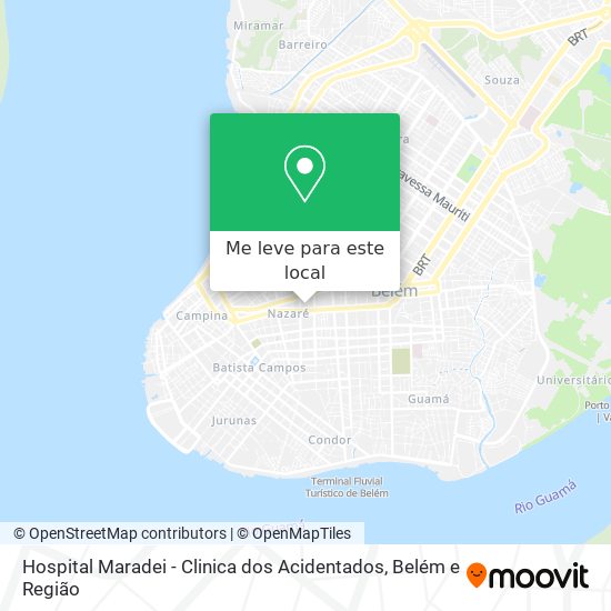 Hospital Maradei - Clinica dos Acidentados mapa