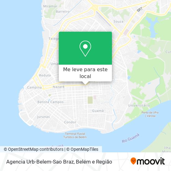 Agencia Urb-Belem-Sao Braz mapa