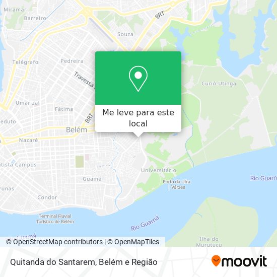 Quitanda do Santarem mapa