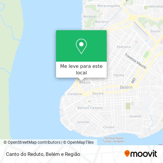 Canto do Reduto mapa