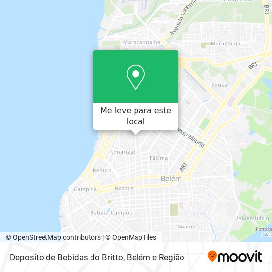 Deposito de Bebidas do Britto mapa