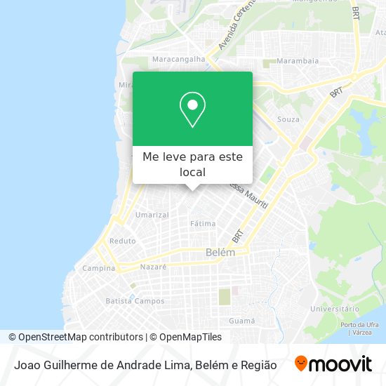 Joao Guilherme de Andrade Lima mapa