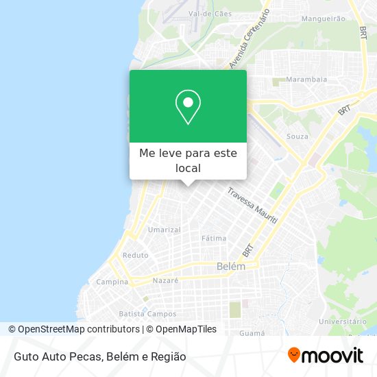 Guto Auto Pecas mapa