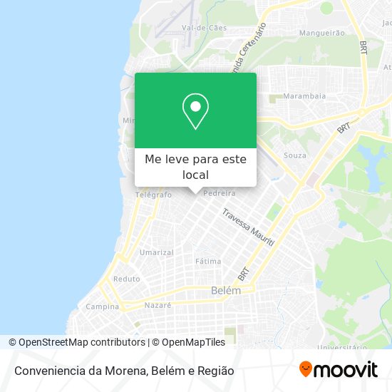 Conveniencia da Morena mapa
