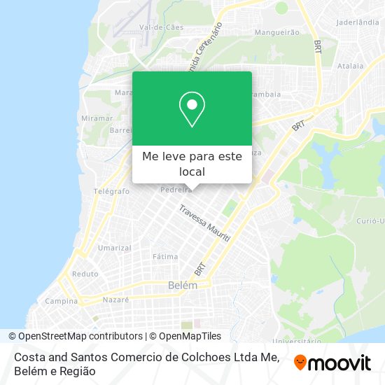 Costa and Santos Comercio de Colchoes Ltda Me mapa