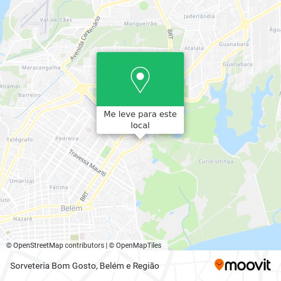 Sorveteria Bom Gosto mapa