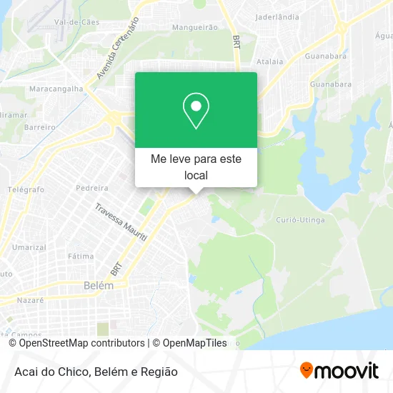 Acai do Chico mapa