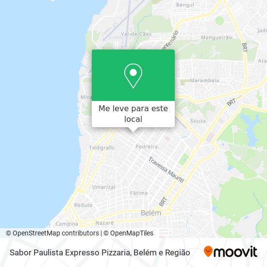 Sabor Paulista Expresso Pizzaria mapa