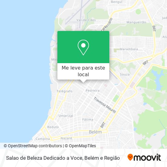 Salao de Beleza Dedicado a Voce mapa