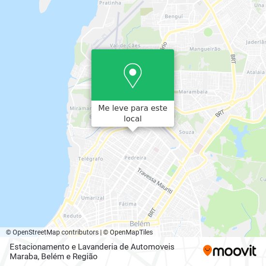 Estacionamento e Lavanderia de Automoveis Maraba mapa