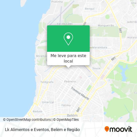 Lk Alimentos e Eventos mapa