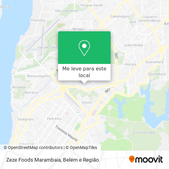 Zeze Foods Marambaia mapa