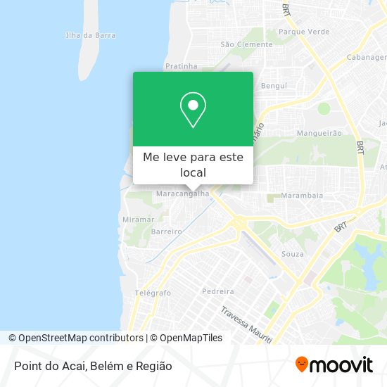 Point do Acai mapa