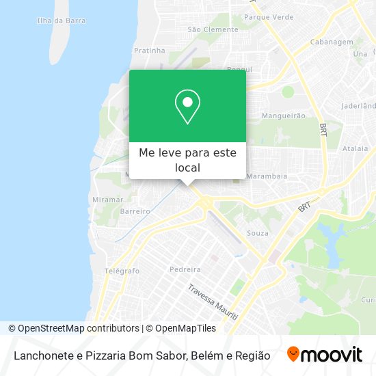 Lanchonete e Pizzaria Bom Sabor mapa