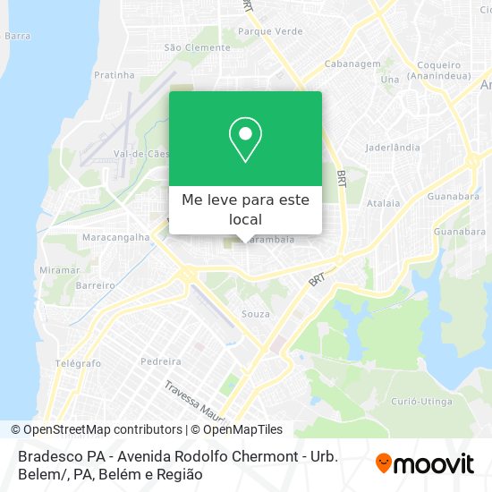 Bradesco PA - Avenida Rodolfo Chermont - Urb. Belem / , PA mapa