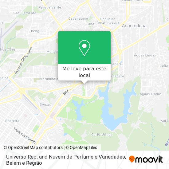 Universo Rep. and Nuvem de Perfume e Variedades mapa