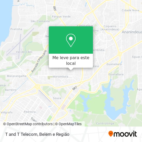 T and T Telecom mapa