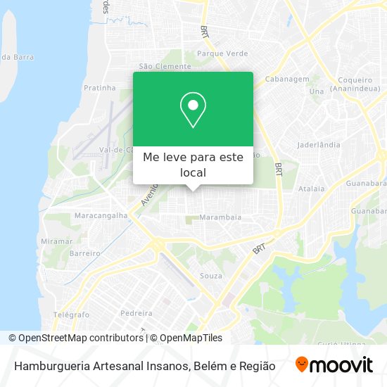 Hamburgueria Artesanal Insanos mapa