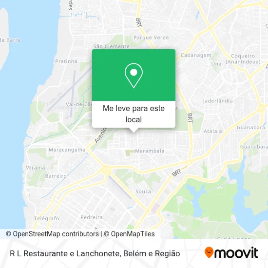 R L Restaurante e Lanchonete mapa