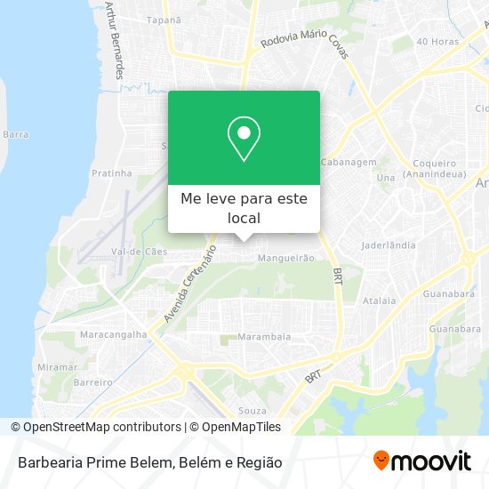Barbearia Prime Belem mapa