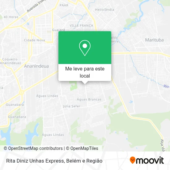Rita Diniz Unhas Express mapa