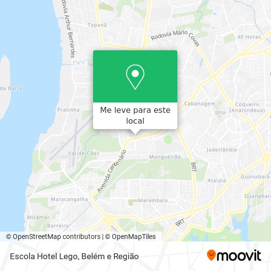 Escola Hotel Lego mapa