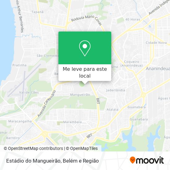 Estádio do Mangueirão mapa