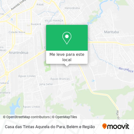Casa das Tintas Aqurela do Para mapa
