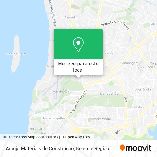 Araujo Materiais de Construcao mapa