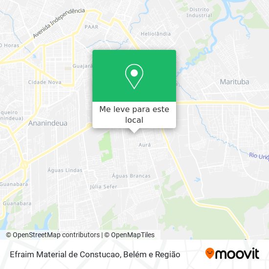 Efraim Material de Constucao mapa
